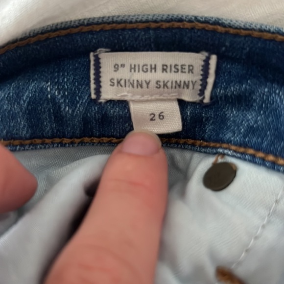 High rise madewell jeans - frayed ankle - Picture 3 of 3